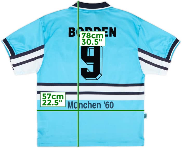 1997-98 1860 Munich Home Shirt Bodden #9 - 8/10 - (L)