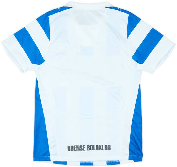 2008-09 OB Odense Squad Signed Home Shirt - 6/10 - (XL)