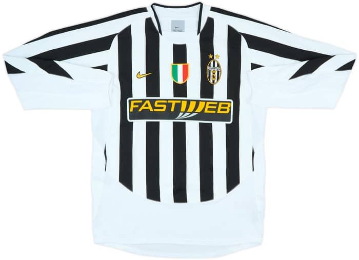 2003-04 Juventus Signed Home L/S Shirt Nedved #11 - 7/10 - (M)
