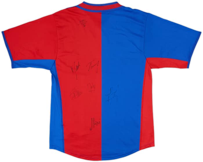 2002-04 FC Basel Signed Home Shirt - 6/10 - (S)