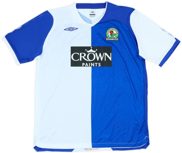 2008-09 Blackburn Signed Home Shirt Grella #11 - 9/10 - (XL)