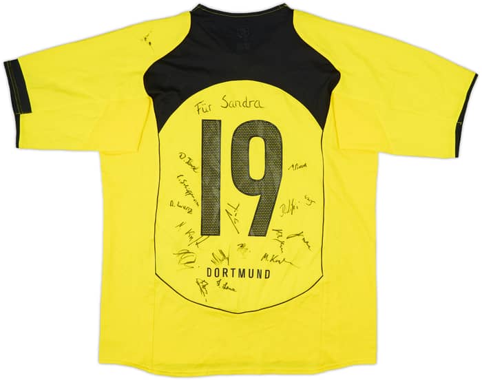2004-05 Borussia Dortmund Signed Home Shirt #19 - 5/10 - (XL)