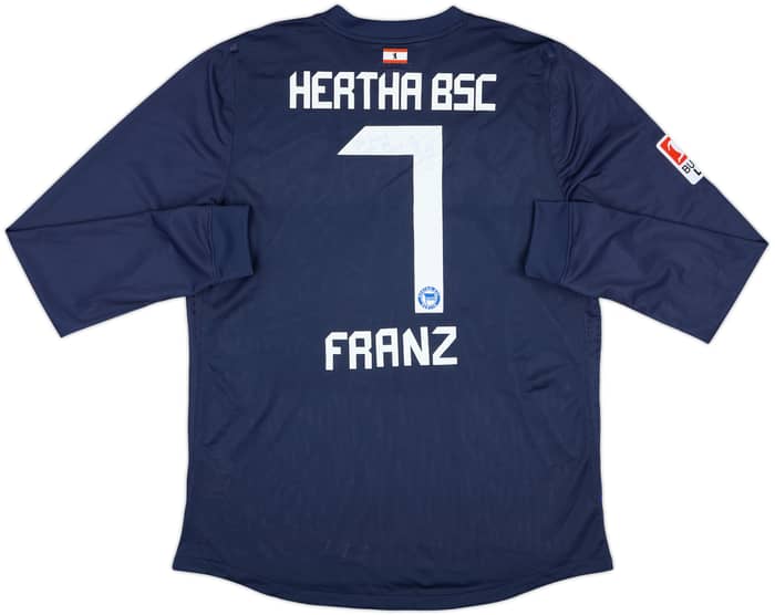 2011-12 Hertha Berlin Match Issue Signed Home L/S Shirt Franz #7