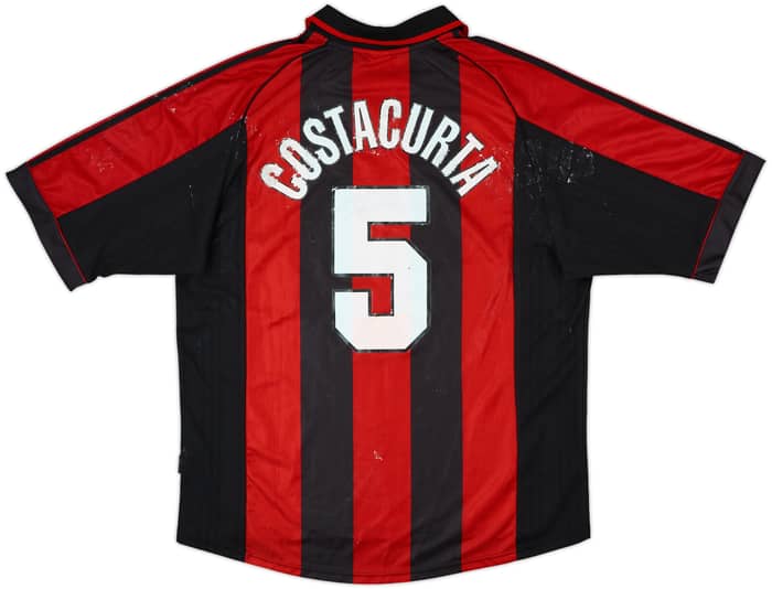 1998-00 AC Milan Signed Home Shirt Costacurta #5 - 4/10 - (XL)