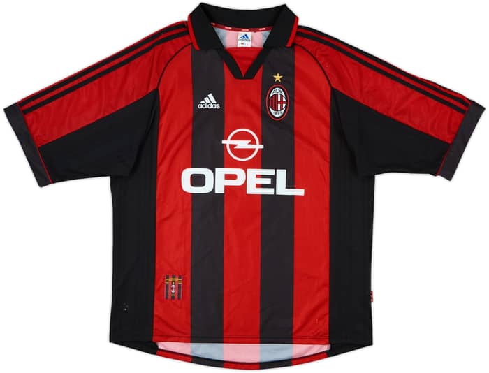 1998-00 AC Milan Signed Home Shirt Costacurta #5 - 4/10 - (XL)