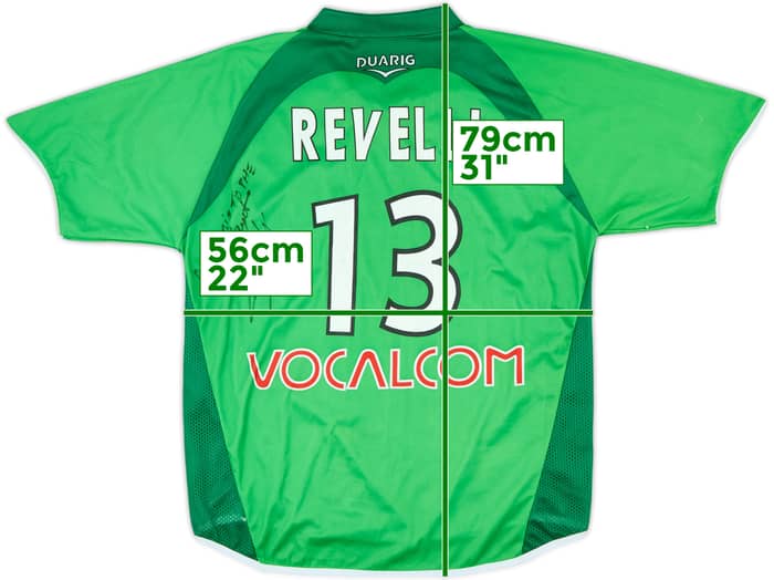 2004-05 Saint Etienne Signed Home Shirt Revelli #13 - 7/10 - (L)