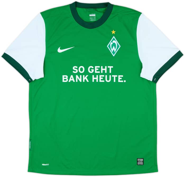 2009-10 Werder Bremen Signed Home Shirt Bargfrede #44 - 7/10 - (L)