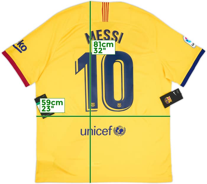 2019-20 Barcelona Away Shirt Messi #10 (XL)