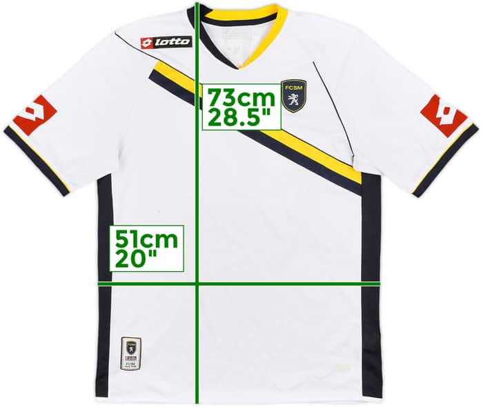 2011-12 Sochaux Signed Away Shirt Martin #14 - 8/10 - (M)