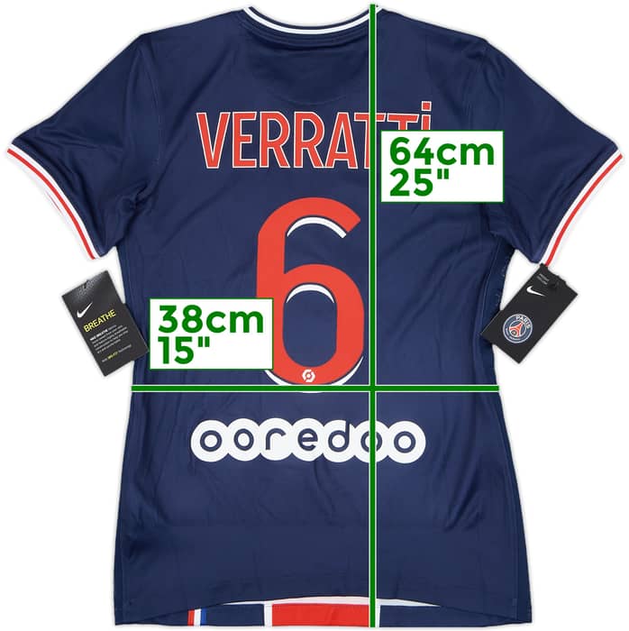 2020-21 Paris Saint-Germain Home Shirt Verratti #6 (Women's XS)