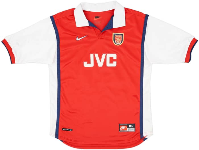 1998-99 Arsenal Home Shirt Kanu #24 - 8/10 - (XL.Boys)