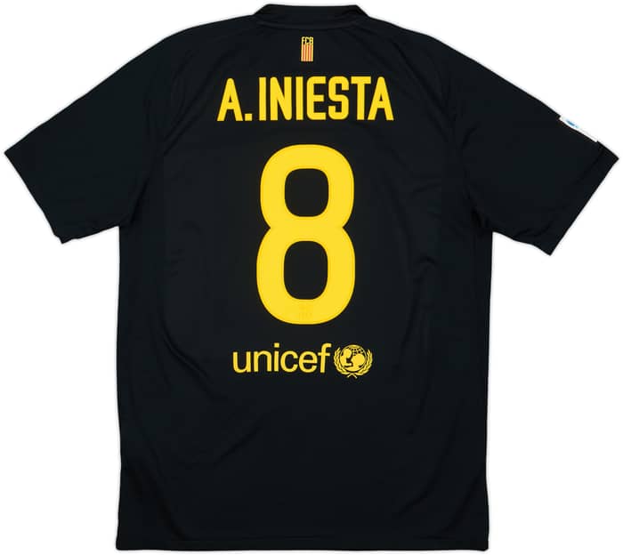 2011-12 Barcelona Away Shirt A.Iniesta #8 - 10/10 - (L)