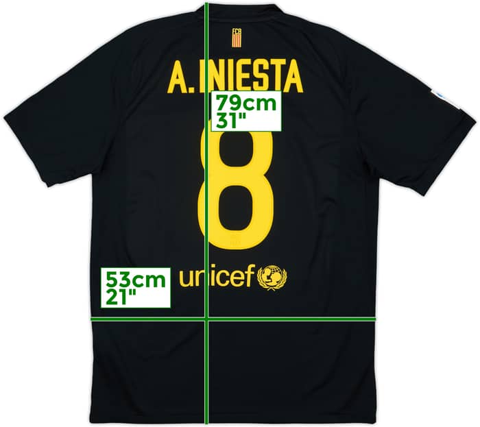 2011-12 Barcelona Away Shirt A.Iniesta #8 - 10/10 - (L)
