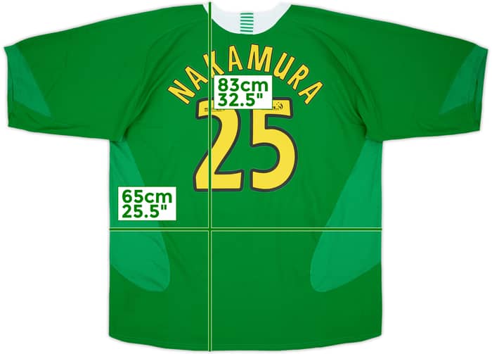 2005-06 Celtic Away Shirt Nakamura #25 - 5/10 - (XXL)