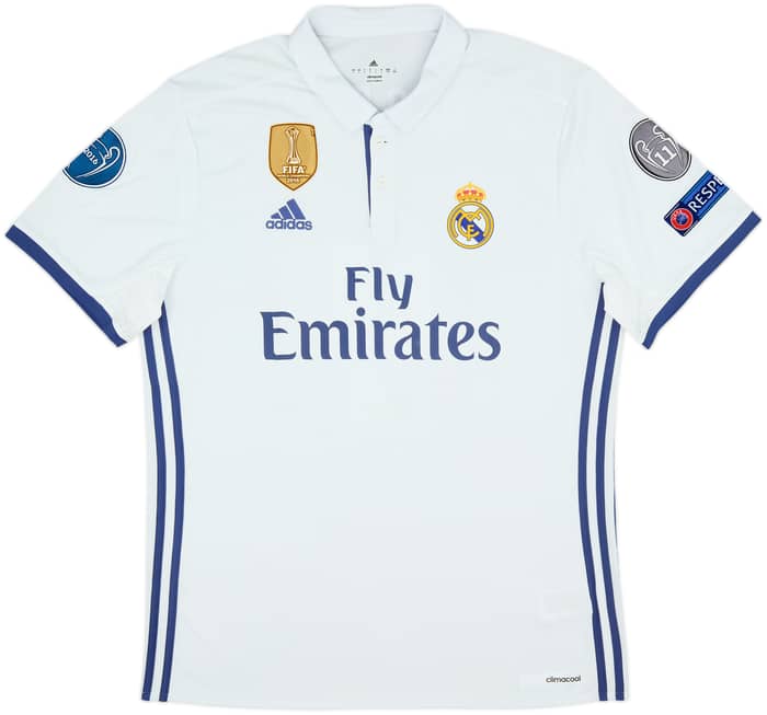 2016-17 Real Madrid Home Shirt Sergio Ramos #4 - 7/10 - (L)