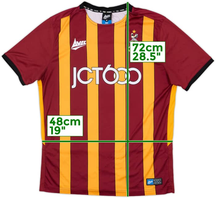 2019-20 Bradford City Home Shirt - 9/10 - (M)