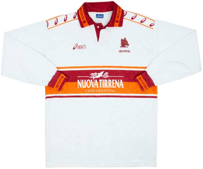 1994-95 Roma Away L/S Shirt #10 - 6/10 - (L)