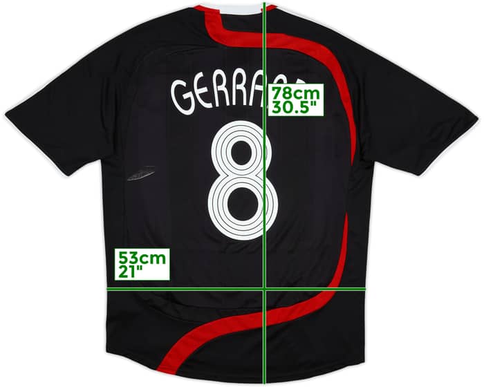 2007-08 Liverpool Third Shirt Gerrard #8 - 5/10 - (M)