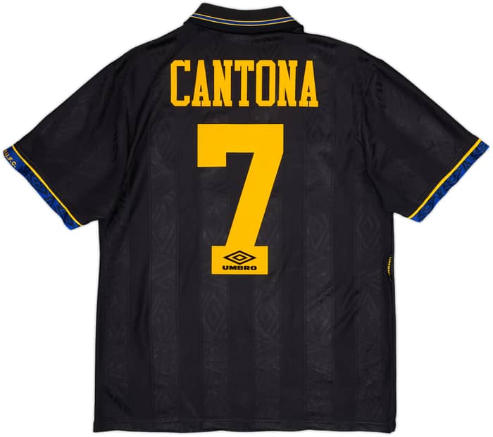 1993-95 Manchester United Away Shirt Cantona #7 - 8/10 - (M)