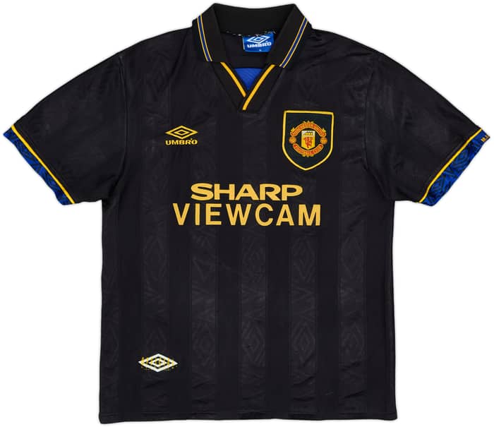 1993-95 Manchester United Away Shirt Cantona #7 - 8/10 - (M)