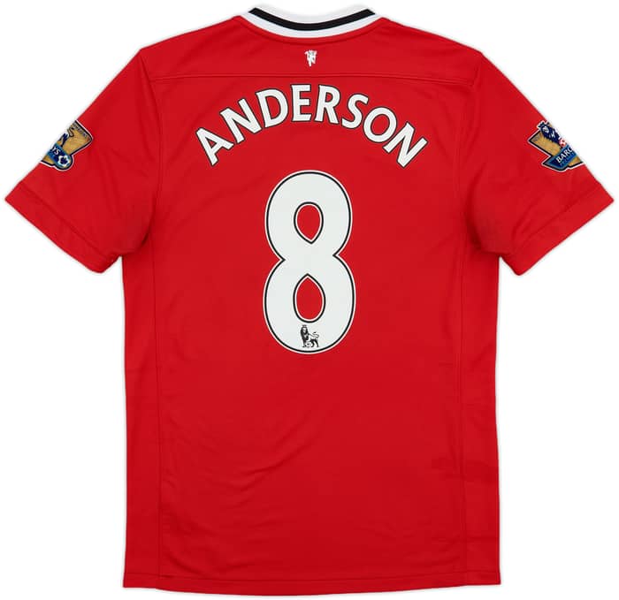 2011-12 Manchester United Home Shirt Anderson #8 - 6/10 - (S)