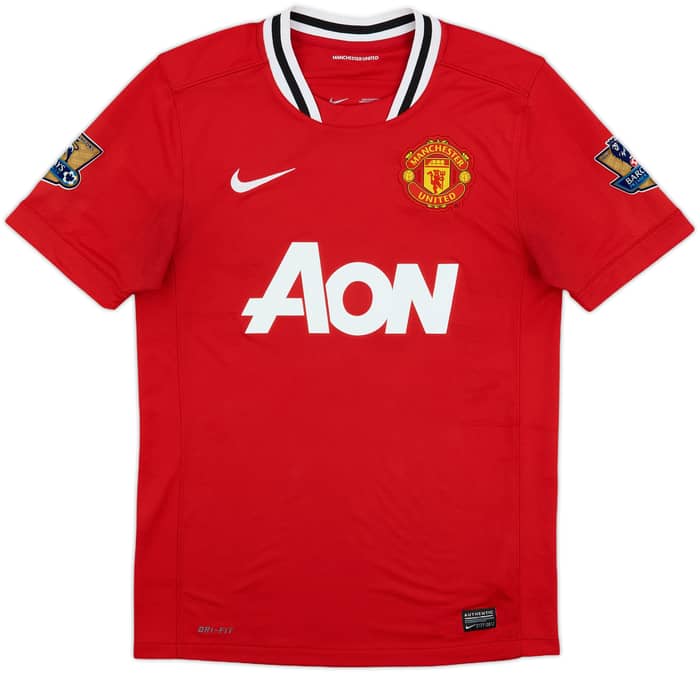 2011-12 Manchester United Home Shirt Anderson #8 - 6/10 - (S)