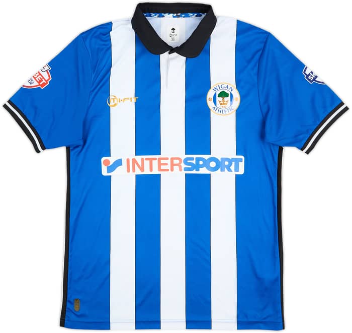 2014-15 Wigan Match Issue Home Shirt Maloney #10