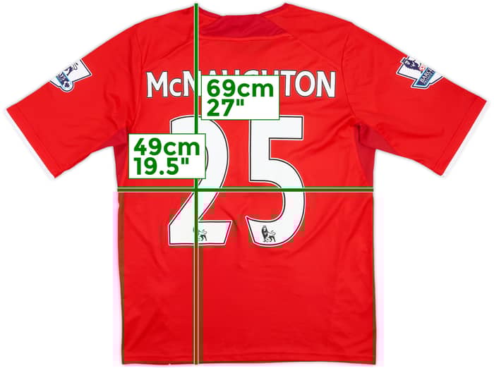 2013-14 Cardiff Match Issue Home Shirt McNaughton #25