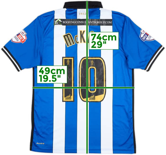 2014-15 Wigan Match Issue Home Shirt McKay #10