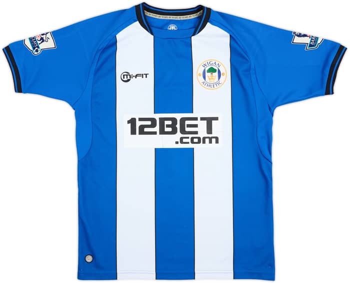 2012-13 Wigan Match Issue Home Shirt Maloney #10