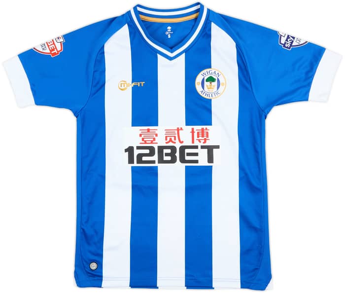2013-14 Wigan Match Issue Home Shirt McEachran #4
