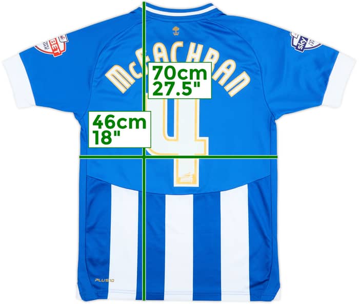 2013-14 Wigan Match Issue Home Shirt McEachran #4