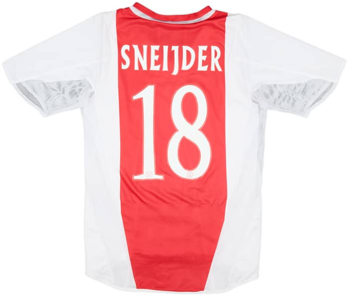 2004-05 Ajax Player Issue Home Shirt Sneijder #18 - 8/10 - (S)