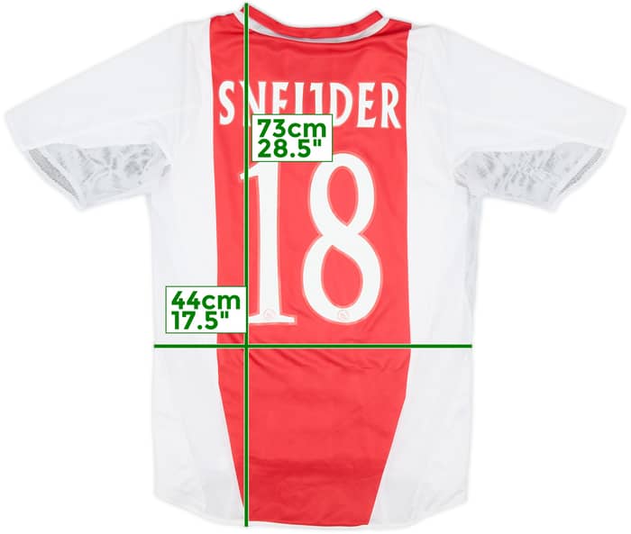 2004-05 Ajax Player Issue Home Shirt Sneijder #18 - 8/10 - (S)