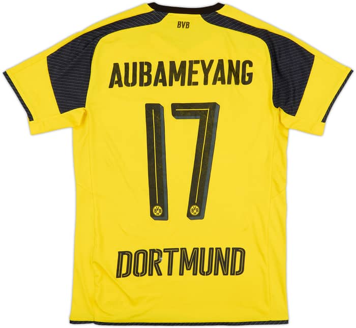 2016-17 Borussia Dortmund Home European Shirt Aubameyang #17 - 5/10 - (S)