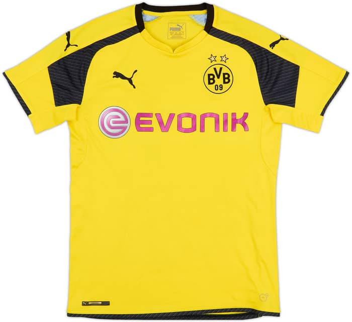 2016-17 Borussia Dortmund Home European Shirt Aubameyang #17 - 5/10 - (S)