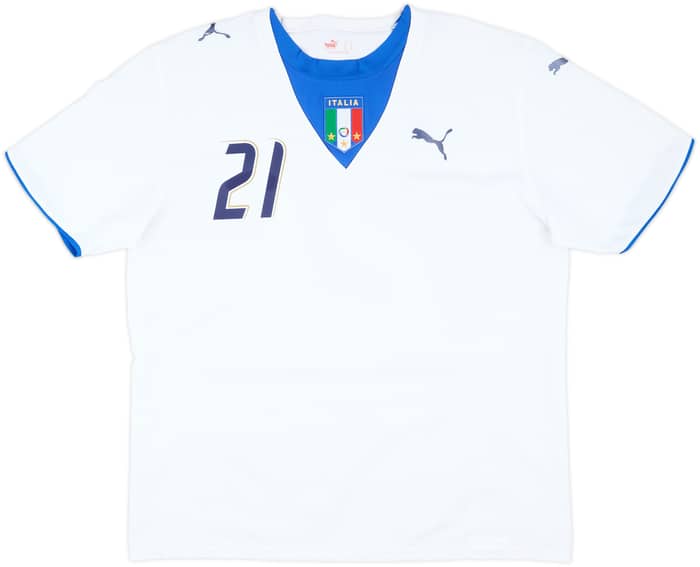 2006 Italy Away Shirt Pirlo #21 - 6/10 - (XL)