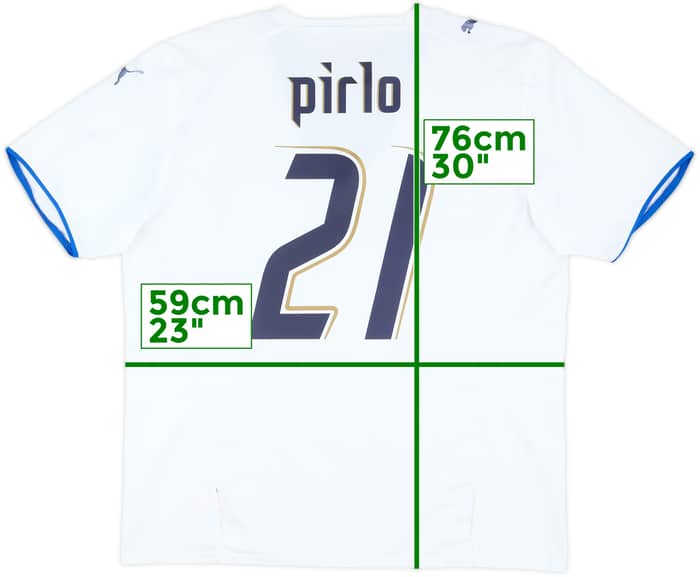 2006 Italy Away Shirt Pirlo #21 - 6/10 - (XL)
