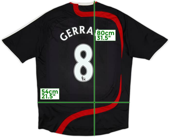 2007-08 Liverpool Third Shirt Gerrard #8 - 5/10 - (L)