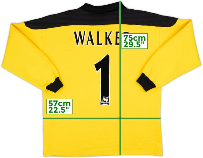 1995-96 Tottenham GK Shirt Walker #1 - 9/10 - (L)