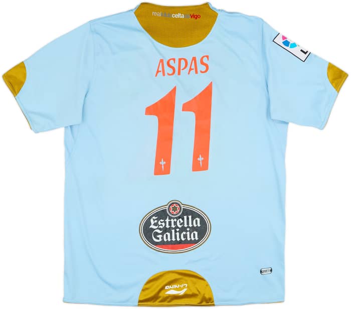 2010-11 Celta Vigo Home Shirt Aspas #11 - 6/10 - (XL)