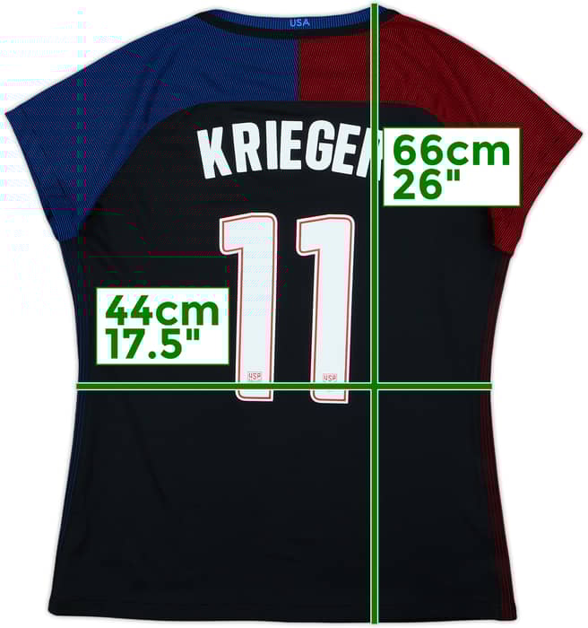 2016-17 USA Away Shirt Krieger #11 - 9/10 - (Women's L)