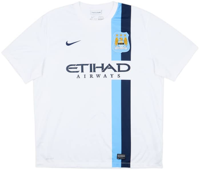 2013-14 Manchester City Third Shirt Kun Aguero #16 - 8/10 - (XL)