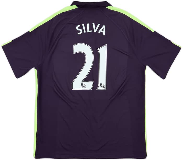 2014-15 Manchester City Third Shirt Silva #21 - 7/10 - (XL)