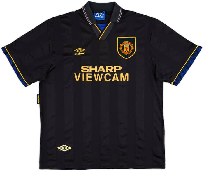 1993-95 Manchester United Away Shirt Sharpe #5 - 8/10 - (XL)