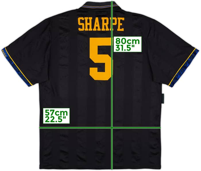 1993-95 Manchester United Away Shirt Sharpe #5 - 8/10 - (XL)