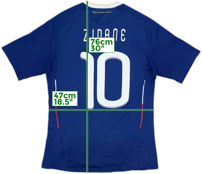 2009-10 France Home Shirt Zidane #10 - 6/10 - (S)