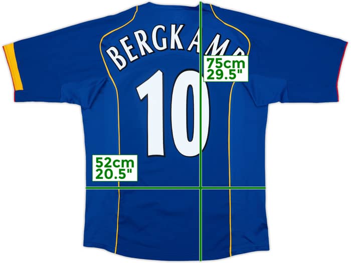 2004-06 Arsenal Away Shirt Bergkamp #10 - 9/10 - (M)