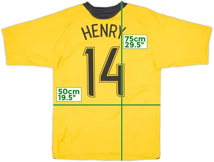 2006-07 Arsenal Away Shirt Henry #14 - 8/10 - (M)