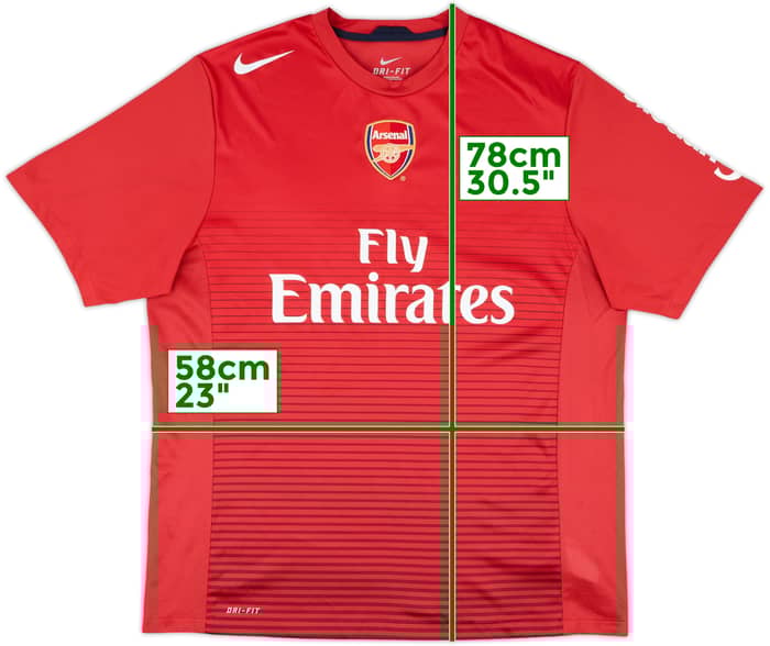 2010-11 Arsenal Nike Training Shirt - 9/10 - (XL)